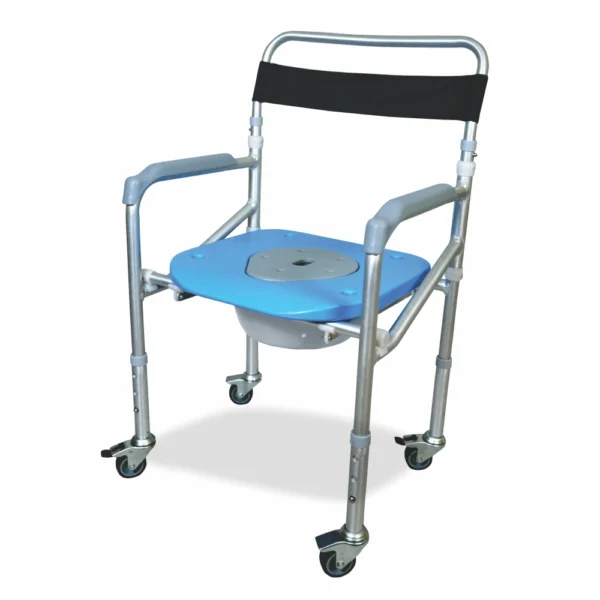 COMF. COMMODE 3 in1SHOWER CHAIR WITH WHLS
