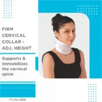 FIRM CERVICAL COLLAR HARD ADJ. HEIGHT - Image 2